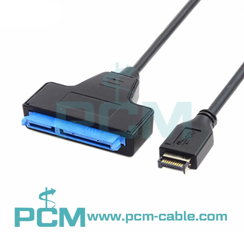 USB 3.1 Type-E Gen2 Front Panel To 22 Pin SATA HDD SSD Cable