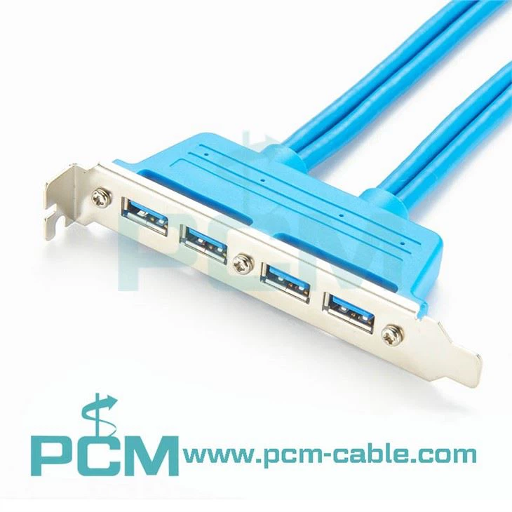 USB3.0 Motherboard Panel Mount 4 Ports
