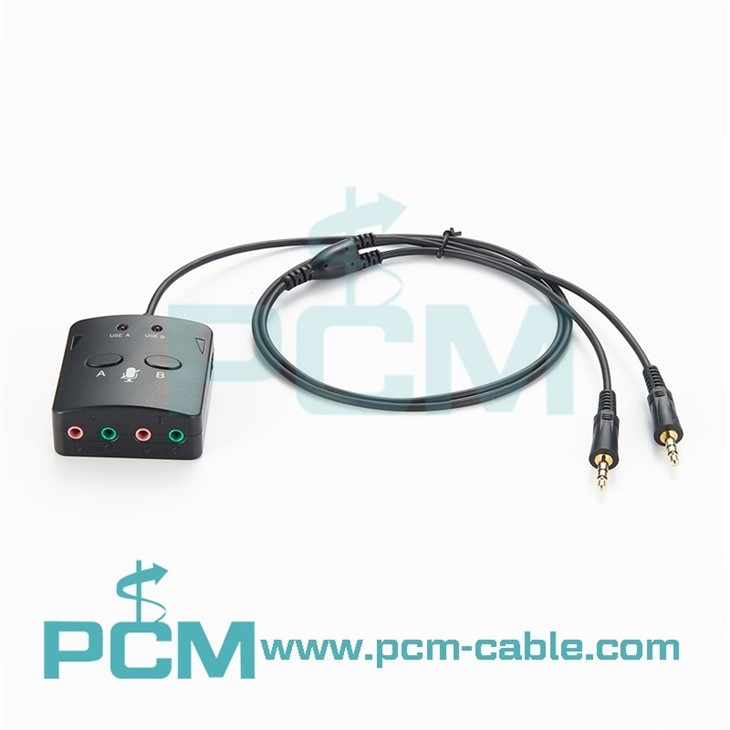 Dual 3.5mm Computer Headset Training Box