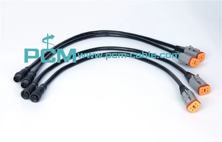 4-way Deutsch plug to 5-pin NMEA 2000 micro connector