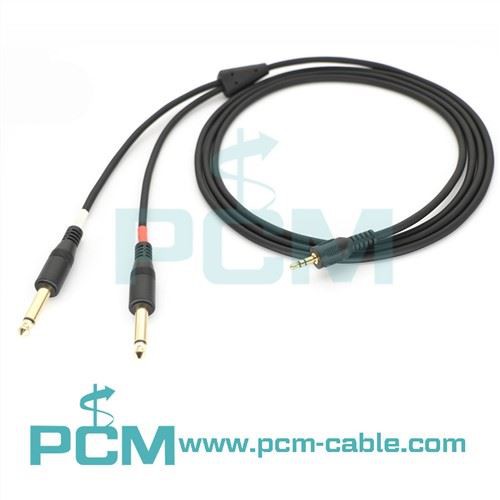 Câble TRS de 3,5 mm à double câble TS de 6,35 mm