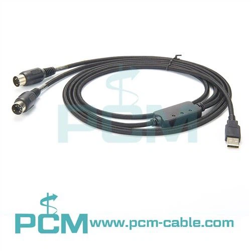 Câble DIN MIDI vers USB à 5 broches avec indicateur LED