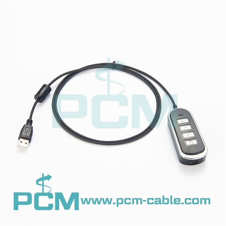 Câble adaptateur pour casque de centre d'appels USB vers jack 3,5 mm