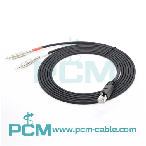 Câble adaptateur RJ-45 vers double 1/8 symétrique
