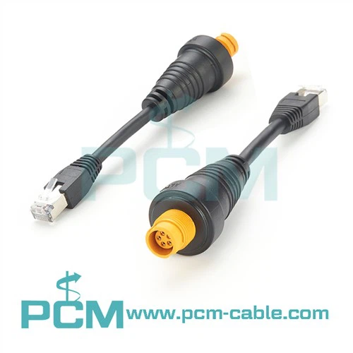 Adaptateur Ethernet RJ45 mâle vers jaune 5 broches femelle
