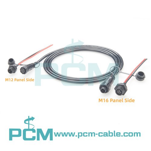 Câbles d'extension de pilote LED M12 M16