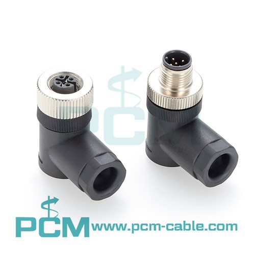 Connecteur de terminaison de terrain code A à broche M12 5 à angle droit