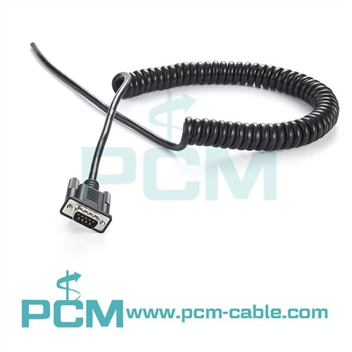 Câble série RS-232 Câble spiralé femelle DB9
