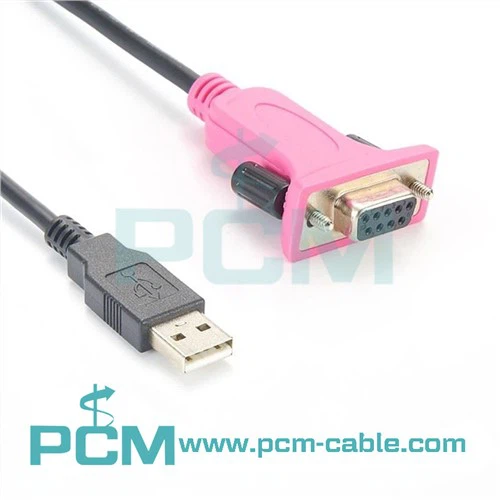 Câble adaptateur USB vers null modem RS232 DB9 série DCE avec FTDI