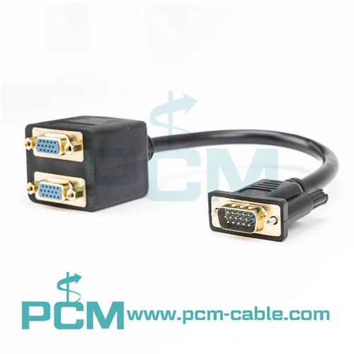 Câble répartiteur VGA mâle vers double VGA femelle