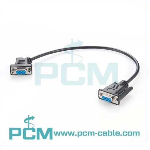 Câble de moniteur VGA coudé à 45 degrés
