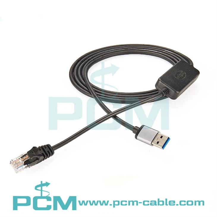 Câble adaptateur Ethernet USB 2.0 mâle vers RJ45
