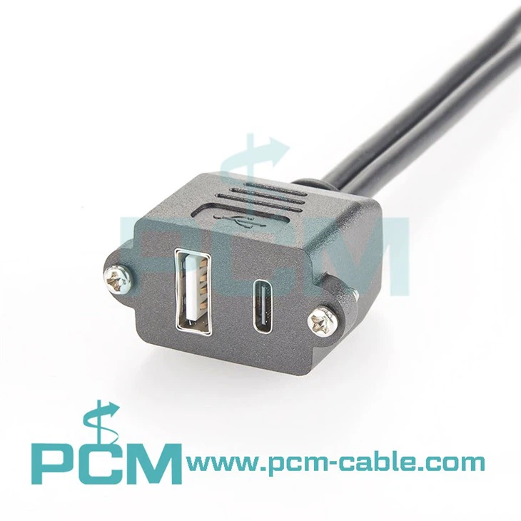 Connecteurs combinés USB A sur USB C