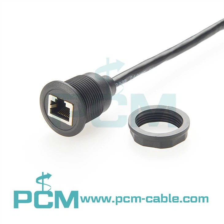 Panel Mount Ethernet Extension Cable