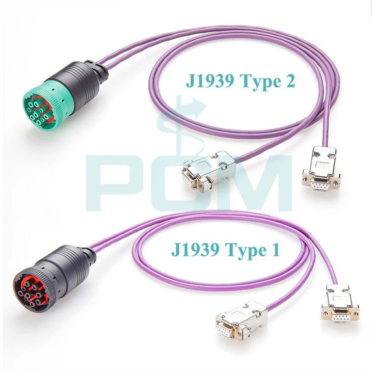 Câble CAN J1939 Type 2 Connecteur DEUTSCH vers 2 DSub