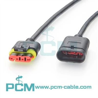 Câble de connecteur TYCO AMP SUPERSEAL 4 pôles