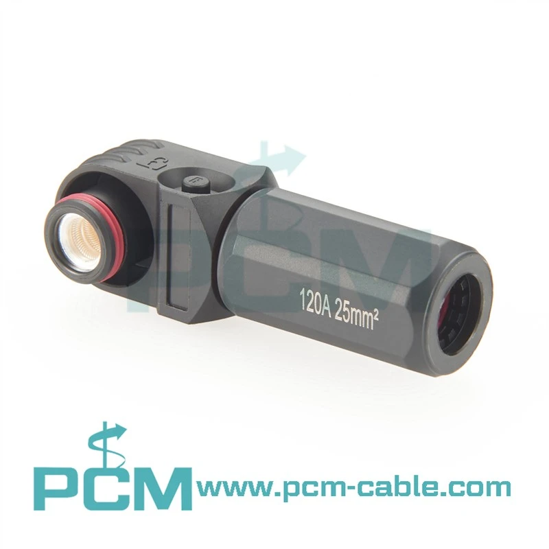 Battery Energy Connector 120A Black Safe High Voltage IP67 Battery Energy Connector 120A Black Safe High Voltage IP67