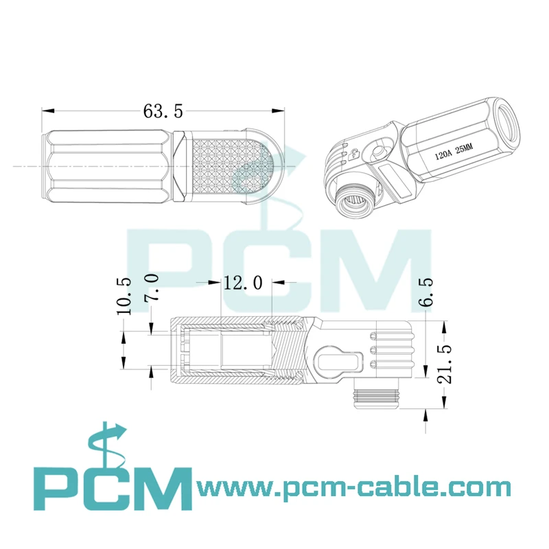 120A Battery Storage Connector size dimensions 120A Battery Storage Connector size dimensions